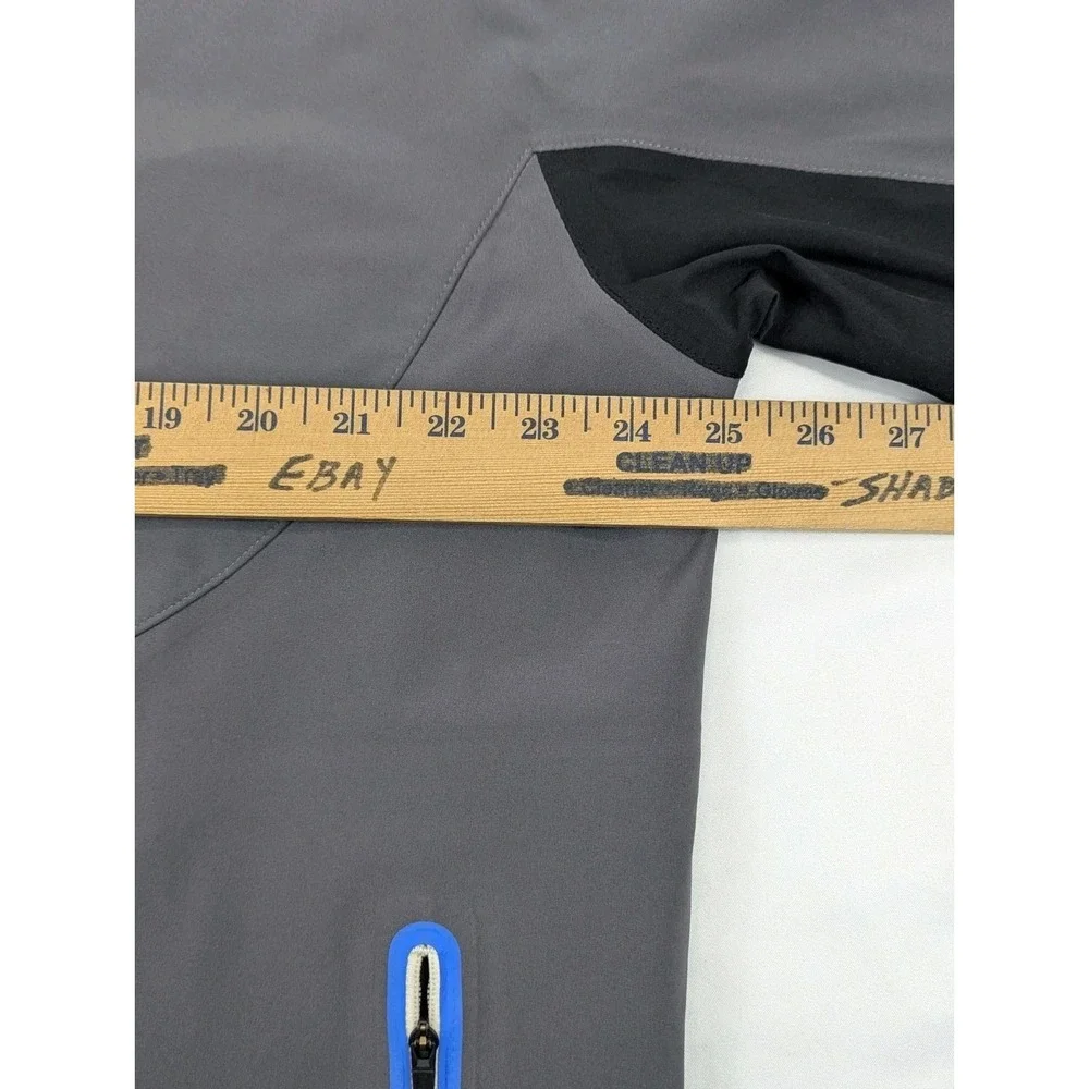 aterproof Golf Rain JacketL Gray Blue